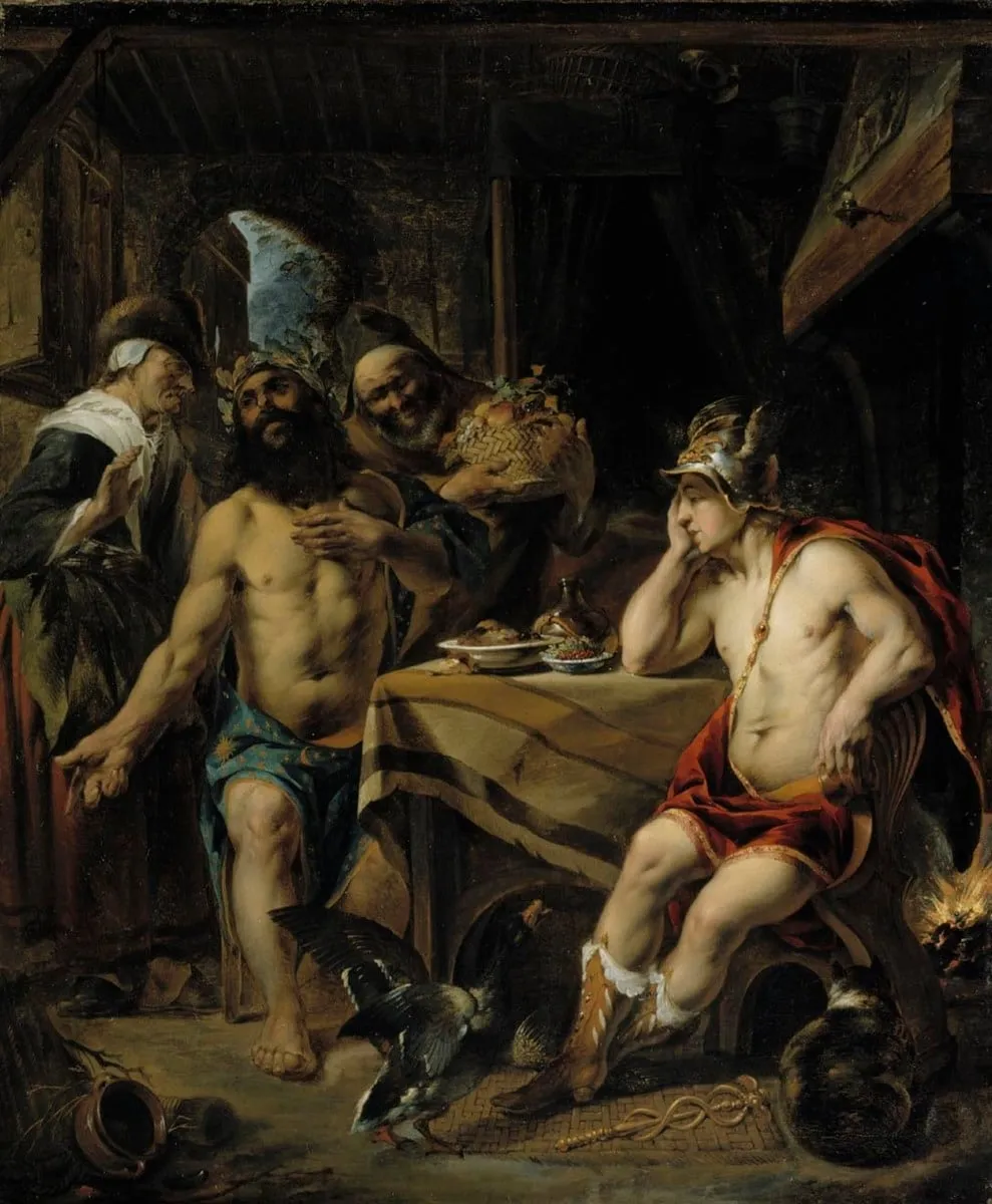 Jupiter ja Merkurius Filemonin ja Bauciin luona, by Jan van Noordt, unspecified