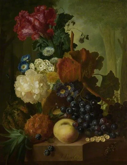 A vase of flowers, by Jan van Os, oil, 1786