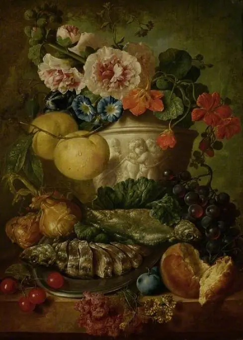 Still life with fruit and flowers, by Jan van Os