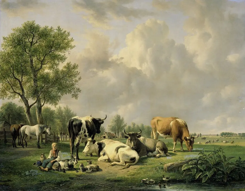 Meadow with Animals, by Jan van Ravenswaay