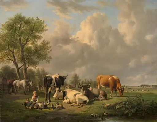 Meadow with Animals, by Jan van Ravenswaay