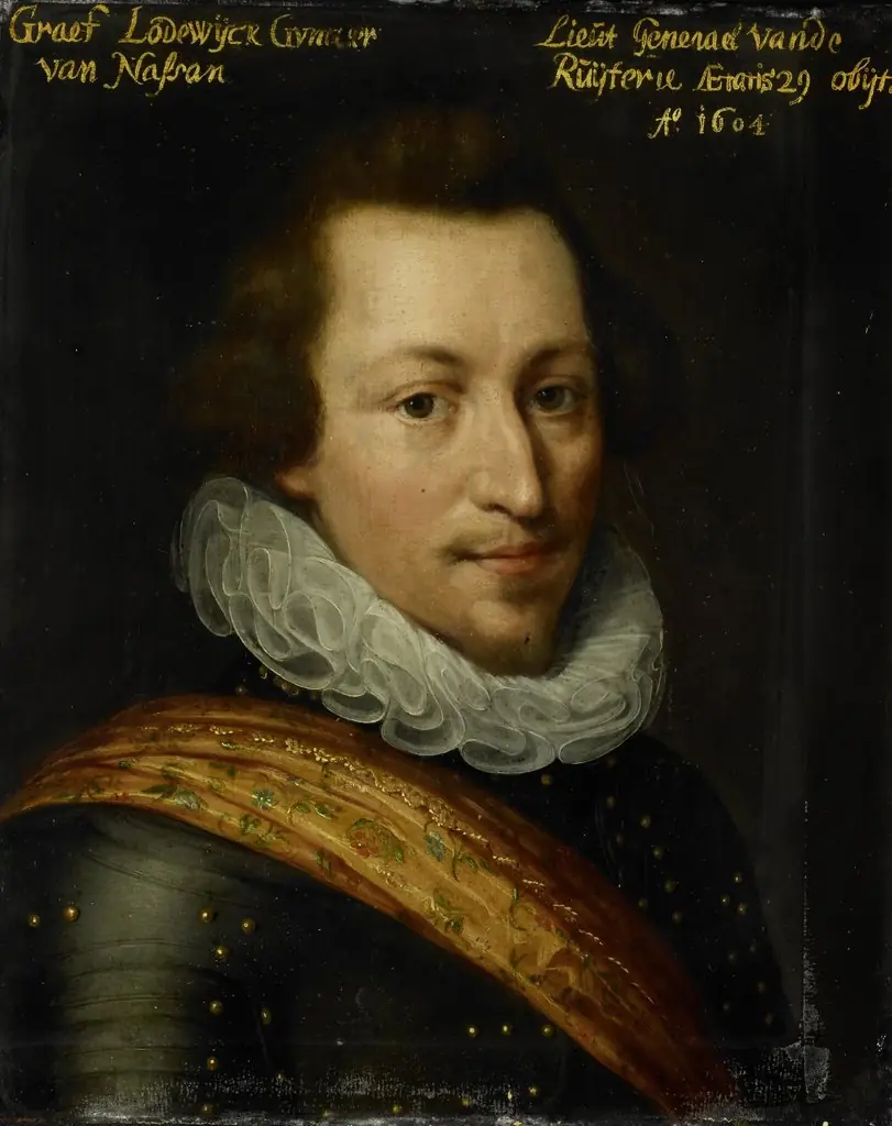 Portrait of Lodewijk Günther (1575-1604), Count of Nassau, by Jan van Ravesteyn