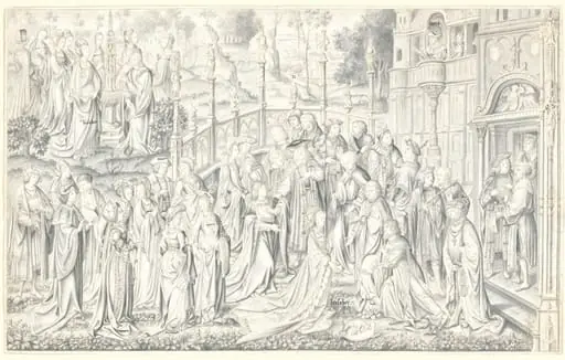 David and Bathsheba, by Jan van Roome