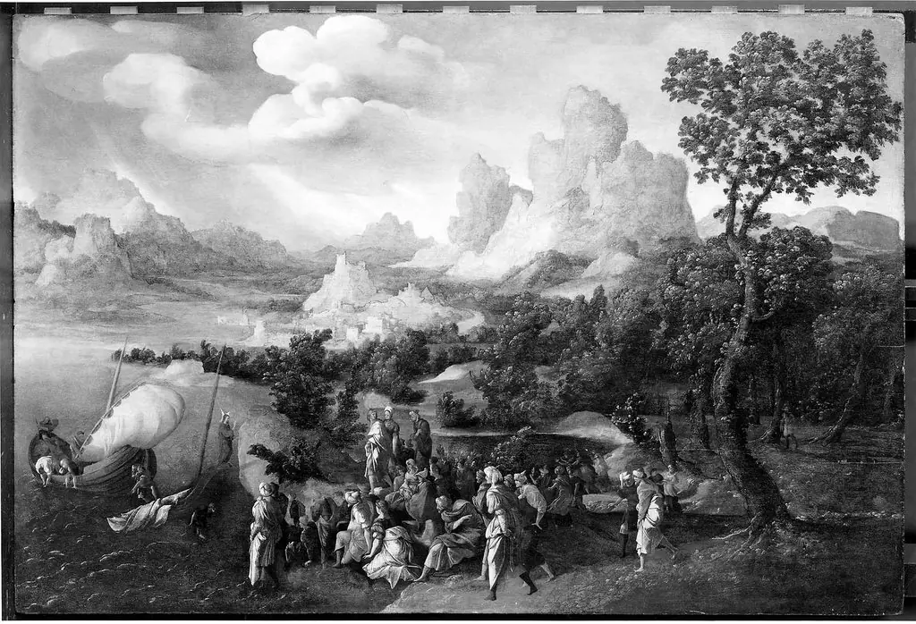 Christ Preaching on the Sea of Galilee, by Jan van Scorel