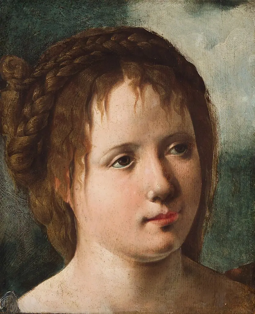Mädchenkopf, by Jan van Scorel
