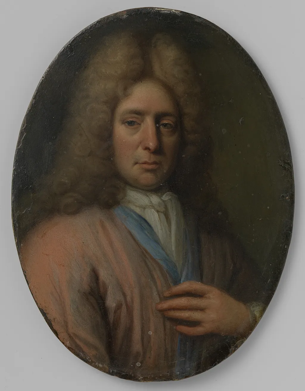 Portrait of a Man, perhaps a Self Portrait, by Jan Verkolje, oil, 1691