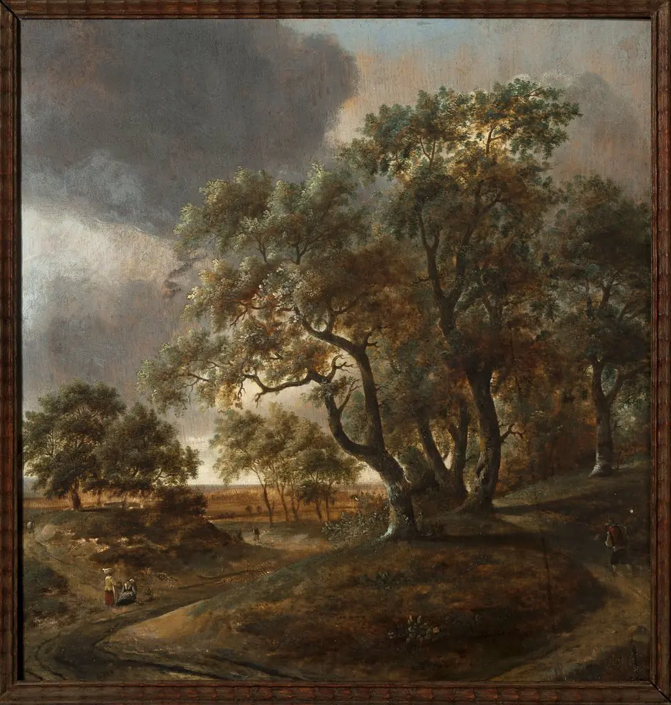 Landscape with staffage, by Jan Vermeer van Haarlem