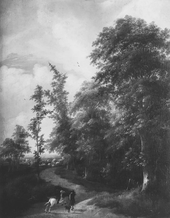 Waldweg, by Jan Vermeer van Haarlem, unspecified, 1690