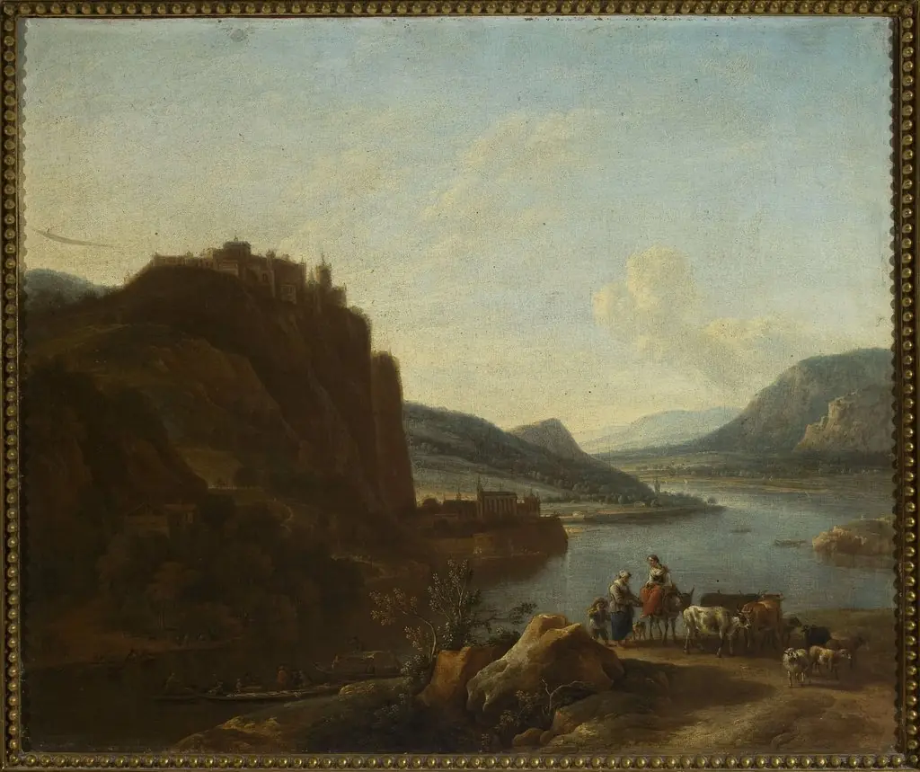 Waterside landscape, by Jan Vermeer van Haarlem