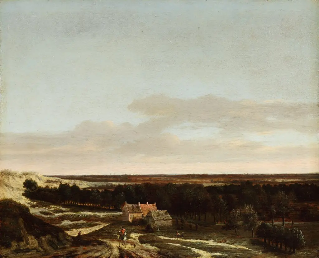 Dune Landscape with a Farmstead, by Jan Vermeer van Haarlem the Elder