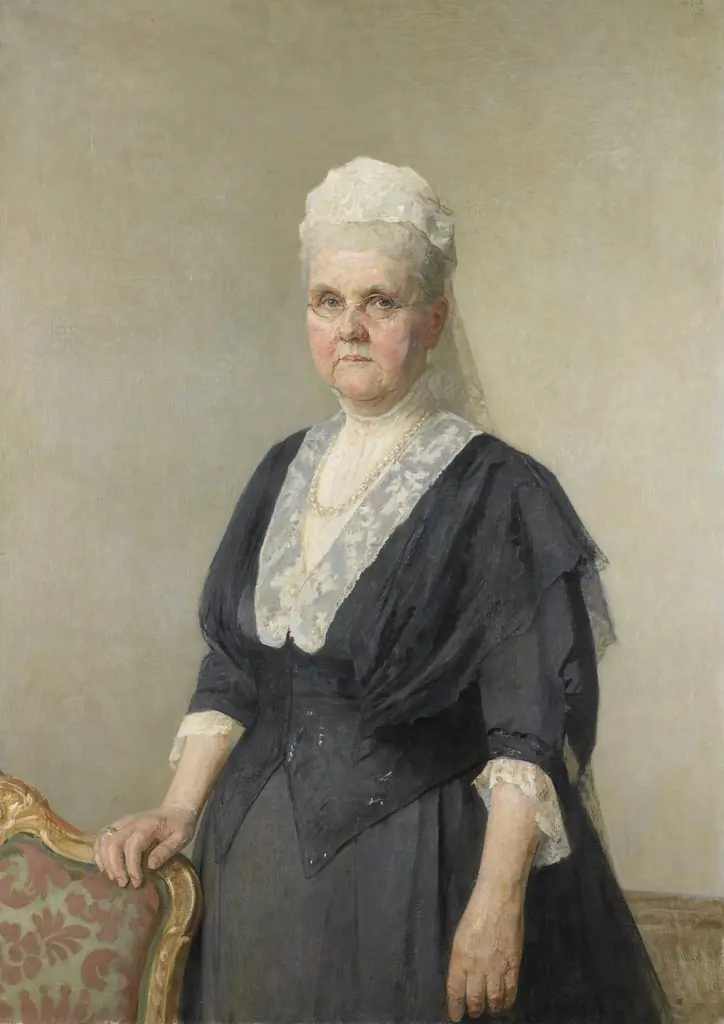 Queen Emma, Princess of Waldeck-Pyrmont, Widow of King William III, by Jan Veth