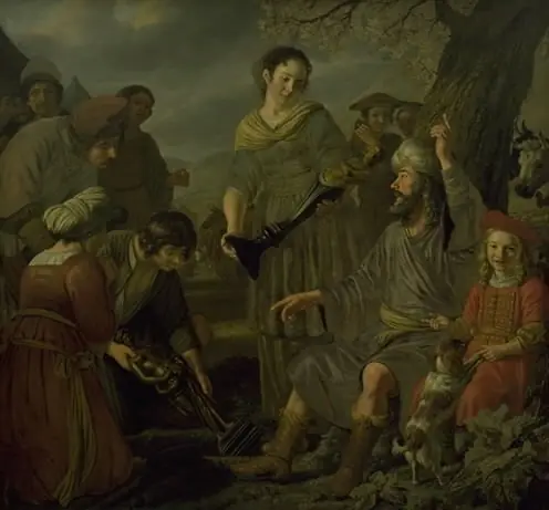 Jacob Burying the Pagan Idols, by Jan Victors