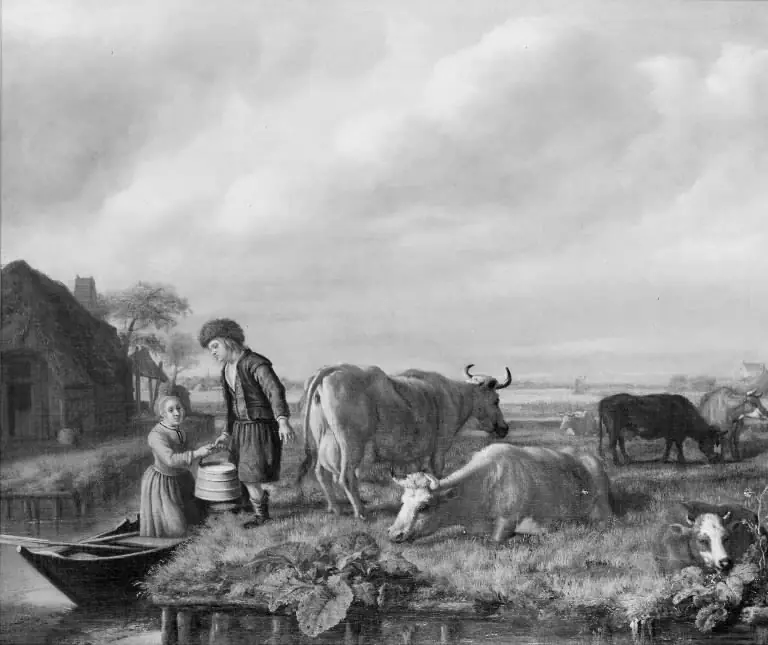 Milking Scene, by Jan Victors