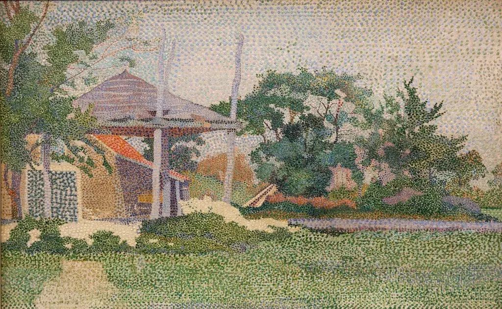 Landschaft mit Heuschober, by Jan Vijlbrief