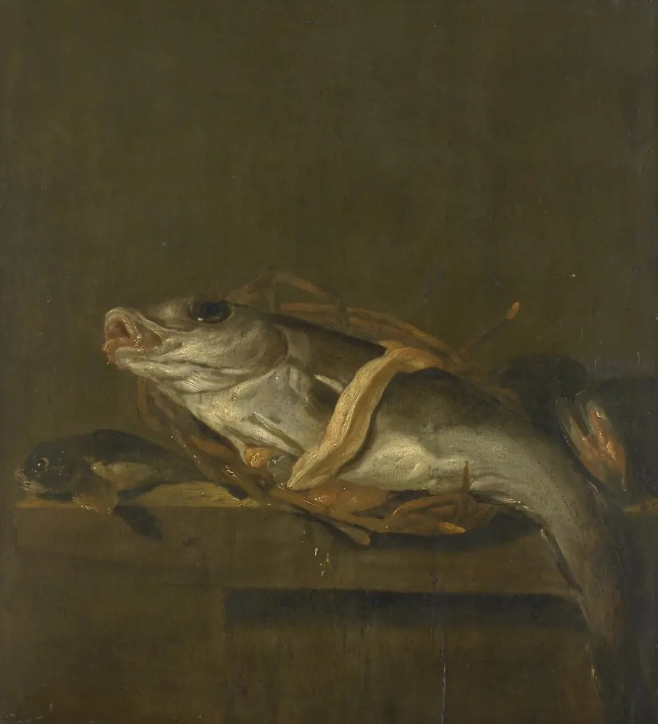 Still life with a haddock and a gurnard, by Jan Vonck