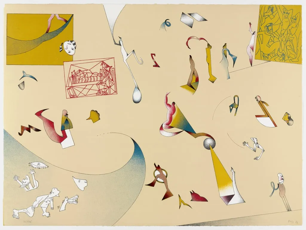 Untitled, by Jan Voss, ink, 1972