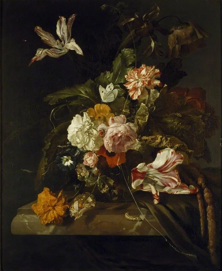 A Vase of Flowers, by Jan Weenix, oil