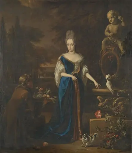 Portrait of Maria Cornelisz, Wife of Silvester van Tongeren, by Jan Weenix