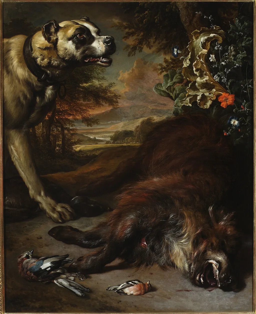 Still life, by Jan Weenix, oil, 1705