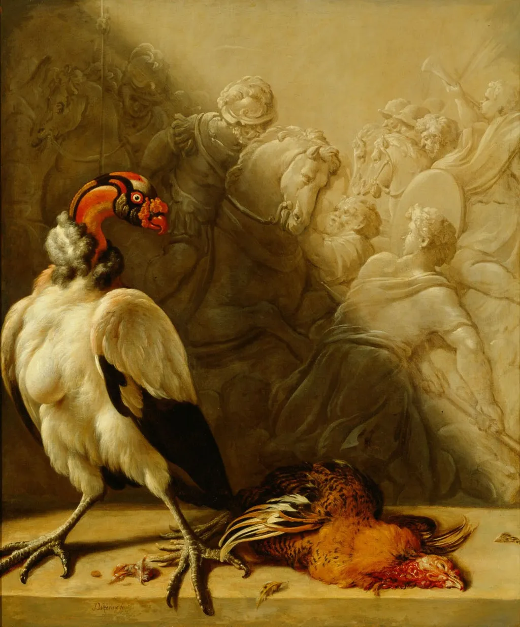 Südamerikanischer Königsgeier, by Jan Weenix, unspecified, 1700
