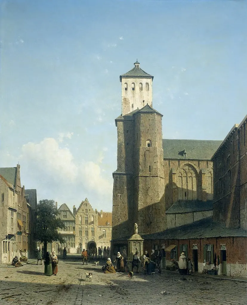 St Denis Church in Liège, by Jan Weissenbruch
