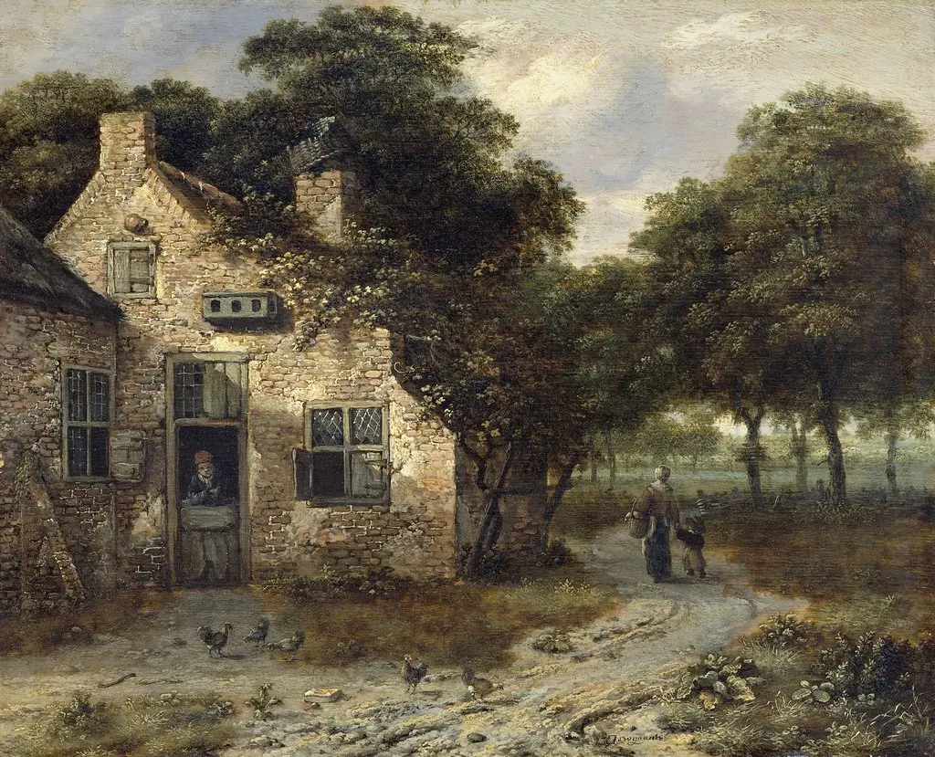 A peasant cottage, by Jan Wijnants