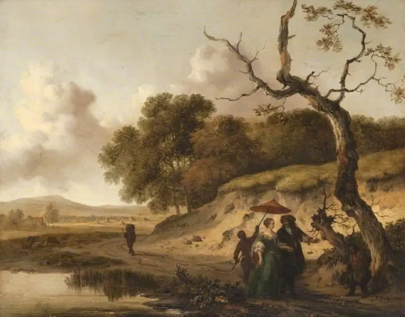 Landscape in Dunes with a Married Couple, by Jan Wijnants