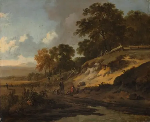 Landscape with Hunters, by Jan Wijnants