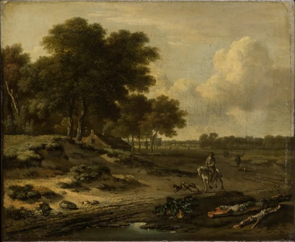 Landscape with Rider, 1670, by Jan Wijnants