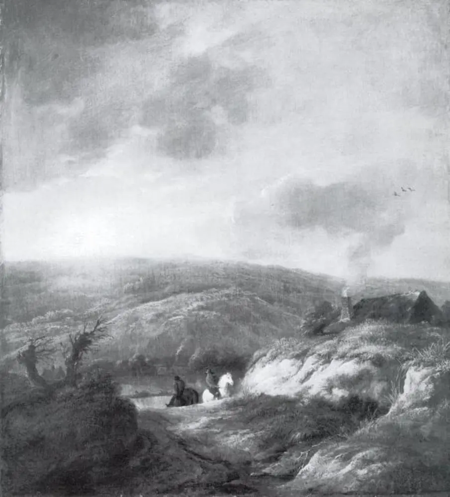 Road through the Dunes, by Jan Wijnants