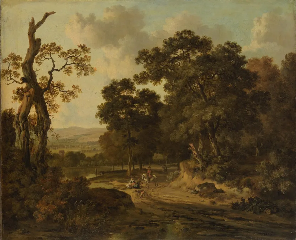 Waldeingang, by Jan Wijnants, unspecified, 1674