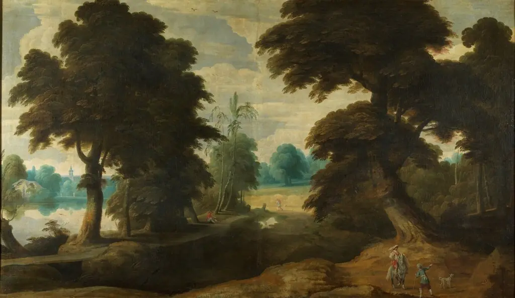 Landscape with figures, by Jan Wildens