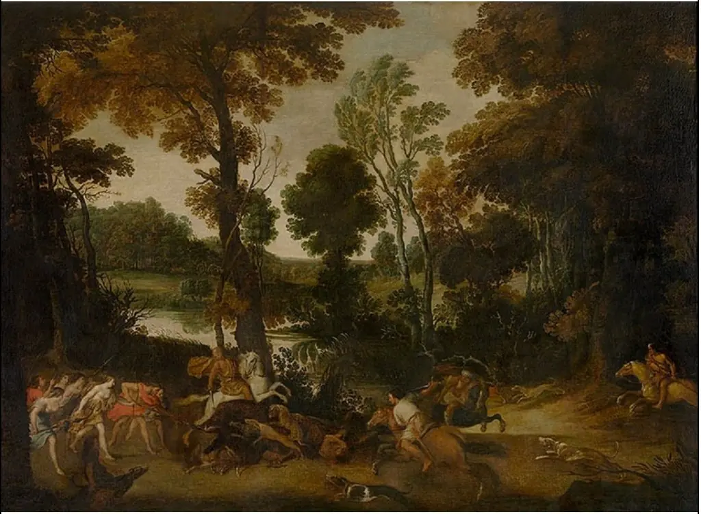 Landscape with Hunt of Meleager and Atalanta, by Jan Wildens
