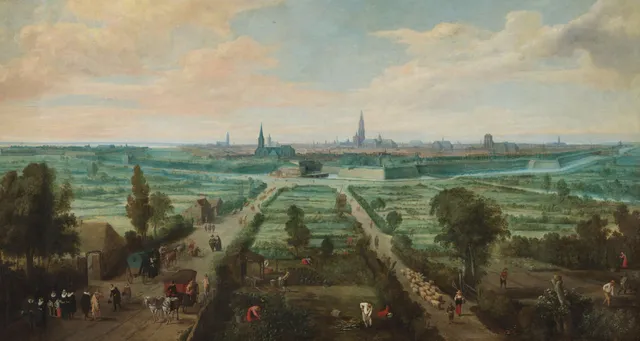 Panoramic View of Antwerp from the East