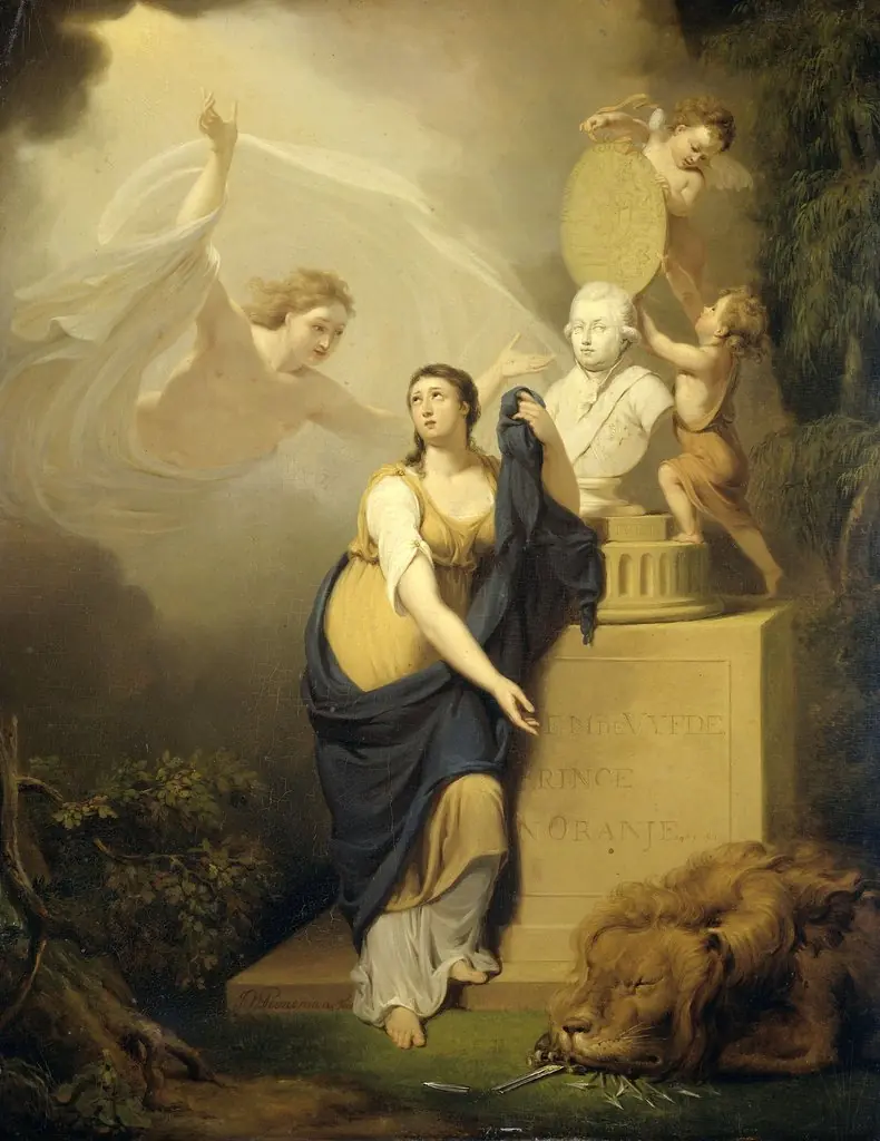 Allegory of the Death of Prince William V, 1806, by Jan Willem Pieneman