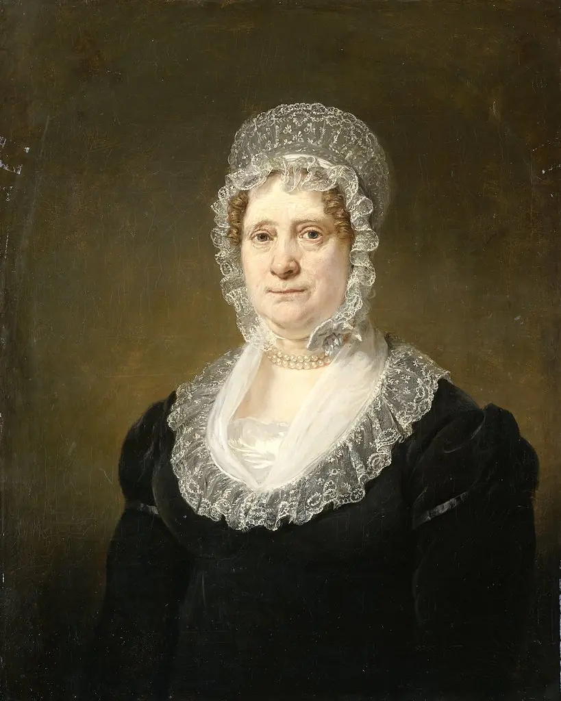 Portrait of Sara de Haan, Widow of the Amsterdam Underwriter Cornelis Hartsen, by Jan Willem Pieneman