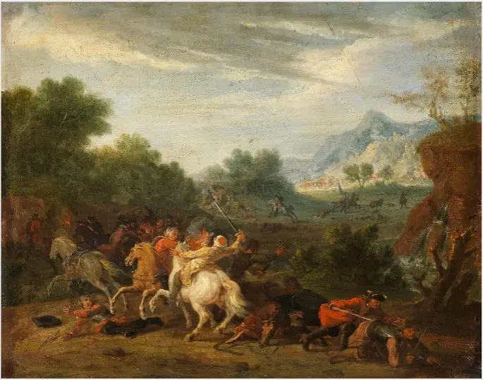 Cavalry Combat, by Jan Wyck