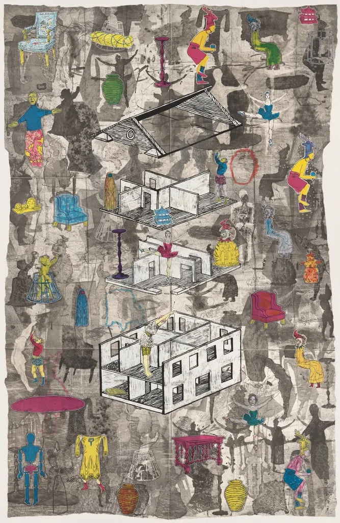 Untitled, by Jane Hammond, ink, 1993