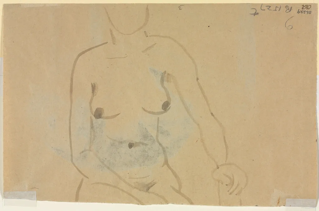 Torso of a Nude Woman (verso), by Jane Poupelet, 1904