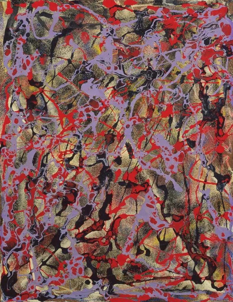 Untitled, by Janet Sobel, oil, 1946