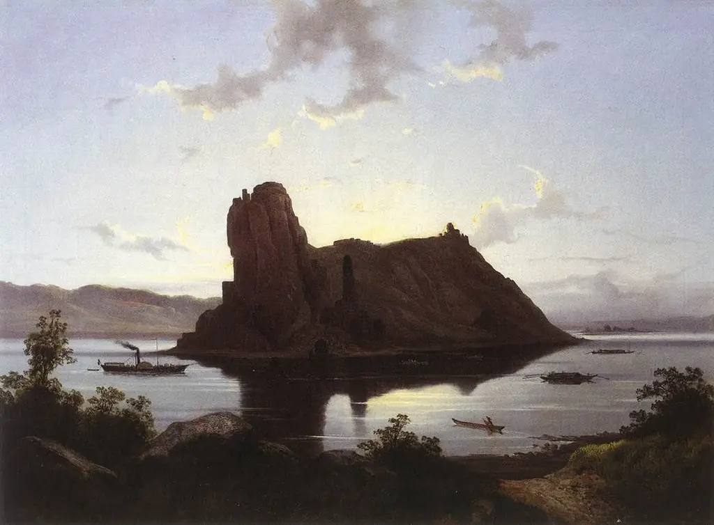The Castle of Dévény, by János Hofbauer