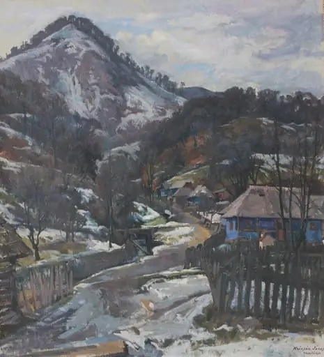 Martie (Peisaj din Baia Mare), by János Krizsán