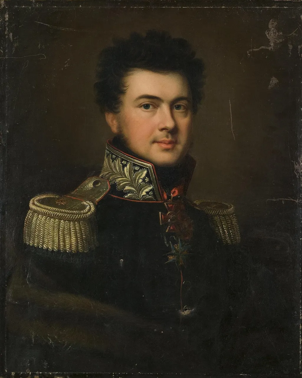 Portrait of Major General I.I. Sabir, by János Rombauer, oil, 1814