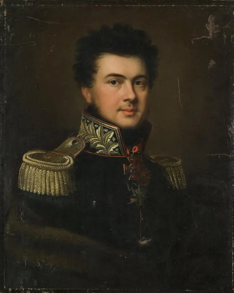 Portrait of Major General I.I. Sabir, by János Rombauer