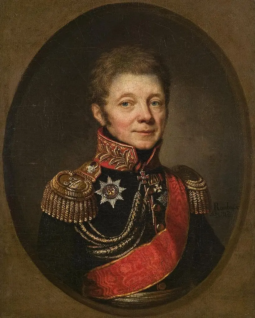Portrait of P.Ushakov, by János Rombauer