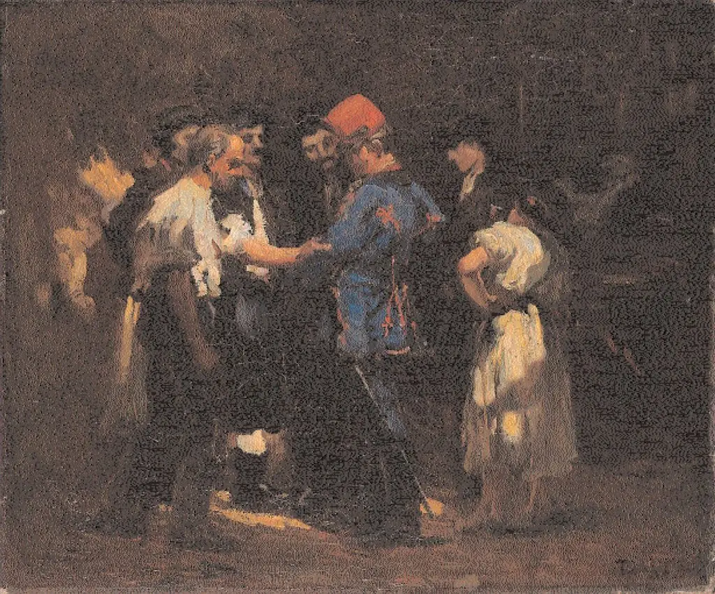 Among Coachmen, by János Thorma