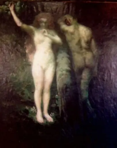 Adam și Eva, by János Vaszary, 1907