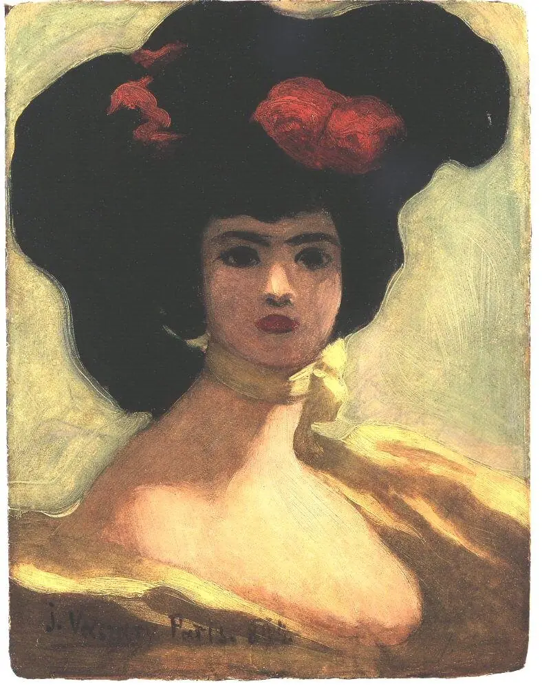 Woman in a Black Hat, by János Vaszary