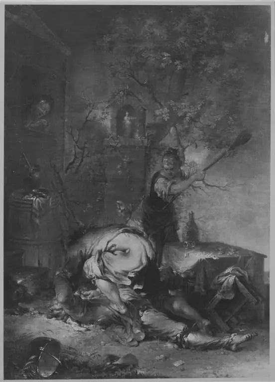 Raufende Bauern, by Januarius Zick