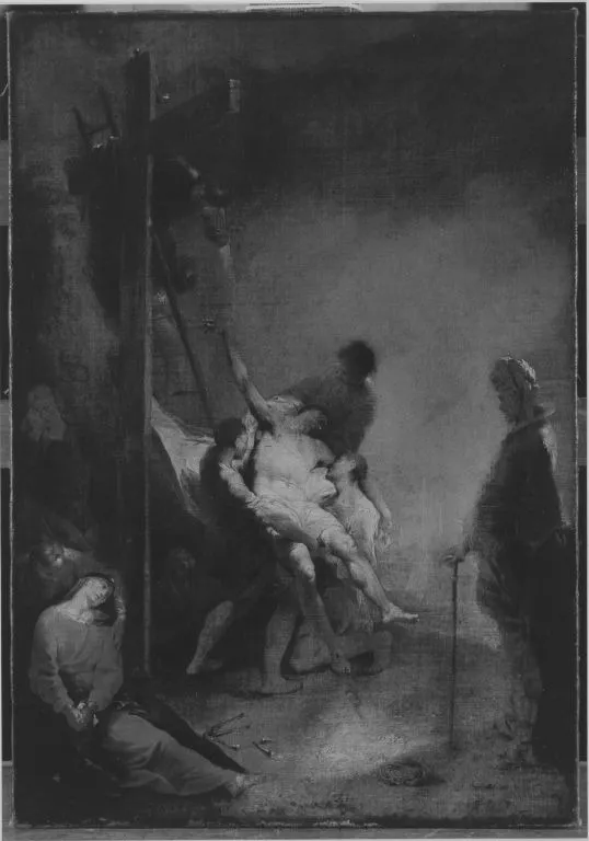 The descent from the Cross, by Januarius Zick, oil, 1756